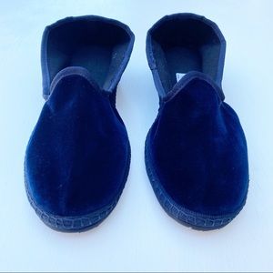 ITALIAN Blue Velvet Shoes Made in  Friuli-Venezia Giulia, Italy 7.5 US